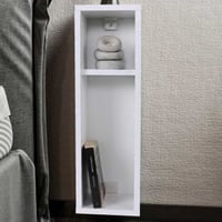 Turra Table de chevet | 100 % MÉLAMINE | Blanc