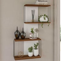 Etagère murale design Kalune | Revêtement mélaminé | Epaisseur 18mm | Couleur pin