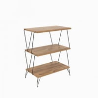 Lazandos Table d'appoint | 100 % MÉLAMINE | Pin