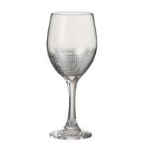 Verre + pied grillage verre argent/transparent
