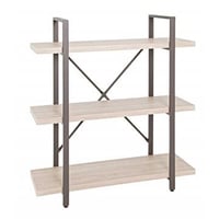 Étagère murale Friso 90cm, 3 planches - brun/décor en chêne