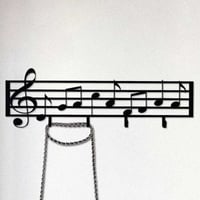 Tanelorn Crochet mural en métal | 100 % métal | 60 x 19 cm