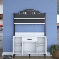 JE130 - 2987 Armoire polyvalente | 100 % MÉLAMINE | Blanc