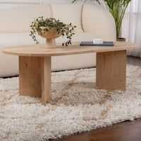 Sable Table basse | 100 % MÉLAMINÉ | Chêne saphir