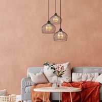 Bek Lustre | Hauteur réglable | Noir, style antique