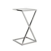 Table d'appoint Paramount 35x35cm - argent 