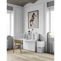 Bureau/meuble de rangement Fox 110cm - blanc
