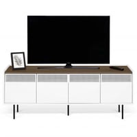 Meuble TV Renée 160cm - noyer/blanc
