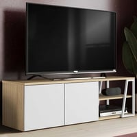 Meuble tv Albi - chêne/blanc