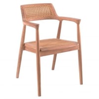 Chaise de jardin Lombok bois teck et cannage