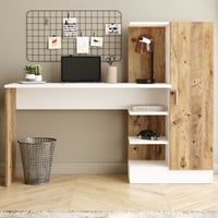 CT2 Bureau d'étude | 100 % MÉLAMINE | Pin Atlantique, blanc