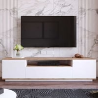 Meuble TV Elegance - Pin Atlantique/blanc