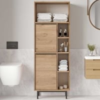 Armoire de toilette Woody Fashion | 160 x 36 x 45 cm | Noyer design