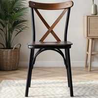 Ahşap Ekol - 261 V4 Ensemble de chaises (4 pièces) | MÉTAL | Noyer