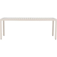 Table à manger Giardini Venture Design en aluminium beige 200x90x72 cm