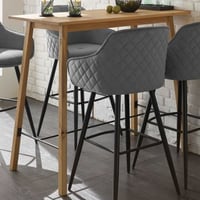 Table de bar Jules - 120x60x104cm - bois de chêne massif