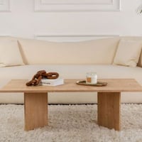 Table Basse Sabin - 100% MELAMINE - Chêne Saphir - 40 x 60 x 119 cm