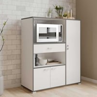 Armoire à micro-ondes Zira-blanc mat