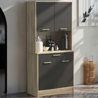 Vaisselier Diede-Chêne Kronberg/noir mat