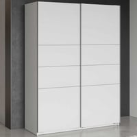Armoire Faust - 148x60x203cm - 2 portes - blanc