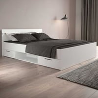Lit Micheline 160 x 200 cm - blanc mat 