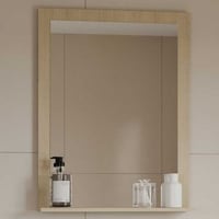 Miroir Poema - 64x12x83cm - avec étagère - chêne