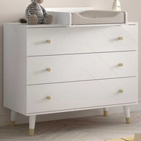 Ensemble de chambre Billy - Commode et étagère - MDF/blanc 