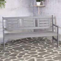 Banc de jardin 3 places Calais - gris 