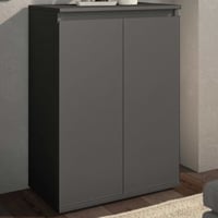 Commode Brest - 60x35x84cm - 2 portes - anthracite