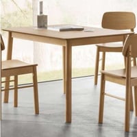 Table de salle à manger Barlow - 120x80x75cm - placage de chêne