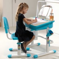 Bureau enfant Comfortline 301 avec plateau inclinable - bleu