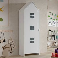 Armoire Casami Bruges - 58x37x172 cm - Blanc 