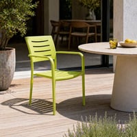 Chaise de jardin Honoré Parisot - aluminium léger - 57x60x84 cm - citron vert
