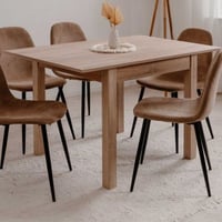 Table à manger extensible Coburg 80/120 - chêne