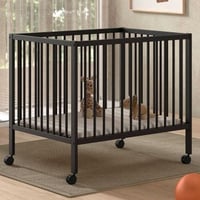 Parc pour bébé Dino | 95 x 75 cm | réglable | bois de hêtre anthracite