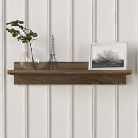 Tablette murale Delit - 60x22x12cm - décor noyer