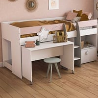 Lit mezzanine avec bureau 90 x 200 cm Stellar