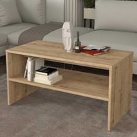 Table basse Eleva - 90x45x46cm - décor chêne