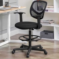 Chaise de bureau ergonomique avec accoudoirs, hauteur 55-75cm, capacité 120kg