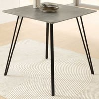 Table de cuisine Floris - 80x80x75cm - aspect béton