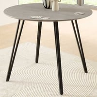 Table de cuisine Floris - Ø100x75cm - aspect béton