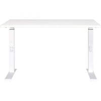 Bureau assis/debout Hermoso | 120 x 80 x 91 cm | Réglable manuellement | Blanc