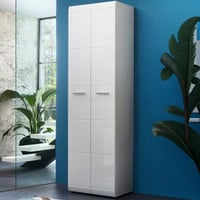 Garderobe Allan 59cm avec 2 portes - blanc