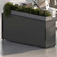 Buffet à portes coulissantes Tomori | 160 x 40 x 74 cm | Anthracite