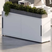 Buffet à portes coulissantes Tomori | 160 x 40 x 74 cm | Blanc