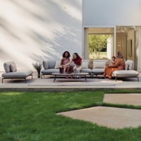 Ensemble salon de jardin Todo Gescova - textileen gris clair - multi places