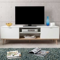Meuble TV Göteborg 160cm - blanc