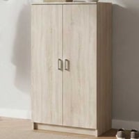 Armoire à chaussures Shelly-chêne brossé