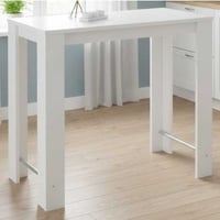 Table de bar Friedl 120x58 cm-blanc