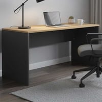 Bureau Robert 158 cm - anthracite/chêne